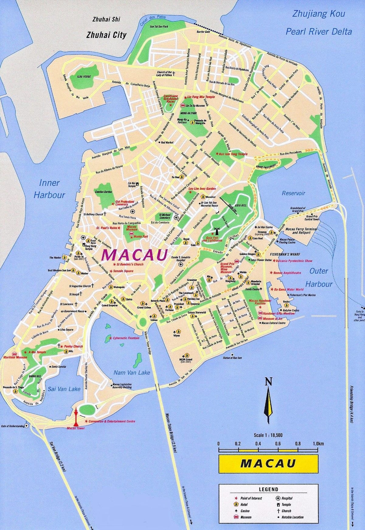 Макао картата