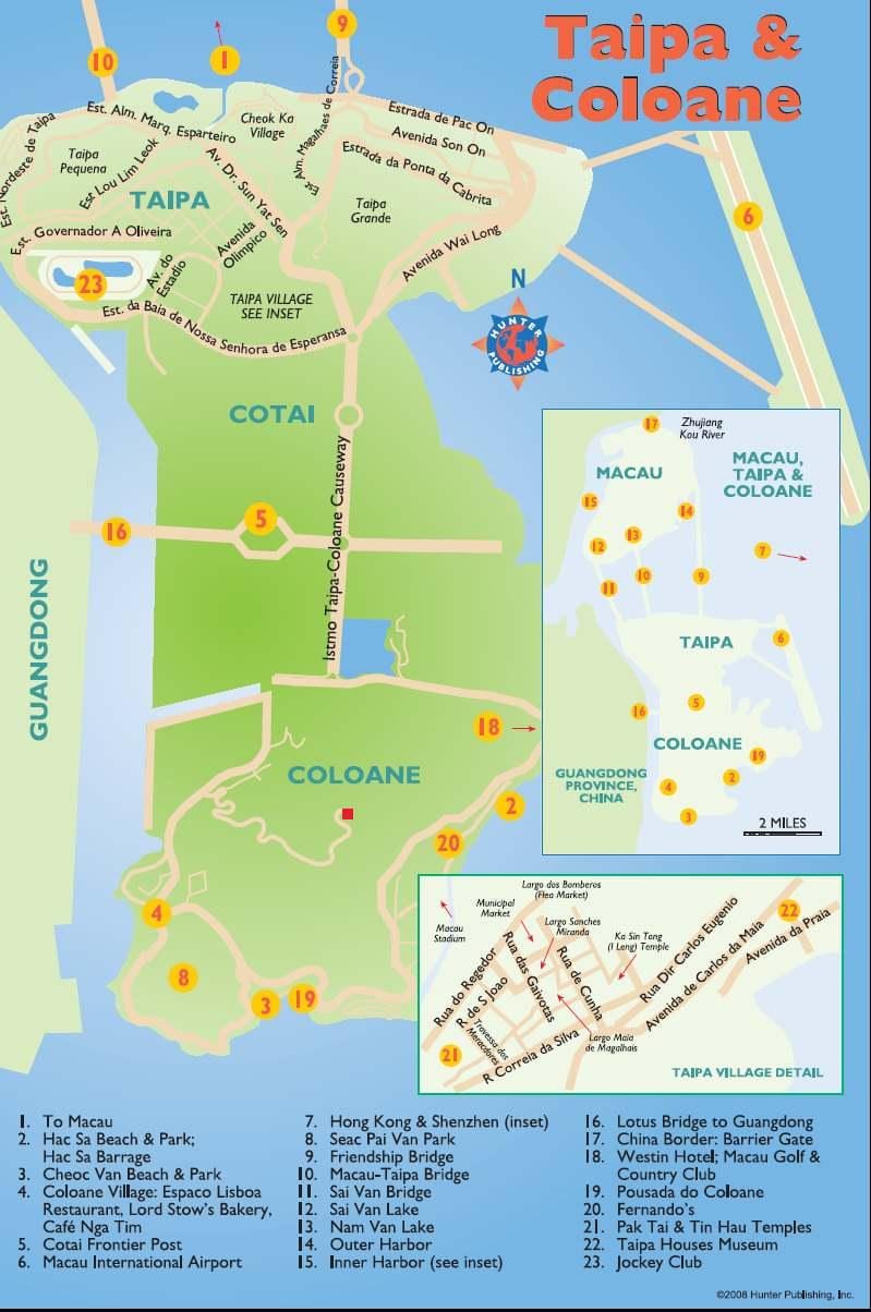 Макао taipa картата