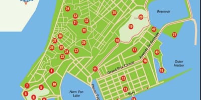 Забележителности в Макао на картата