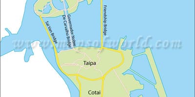 Полуостров Макао картата