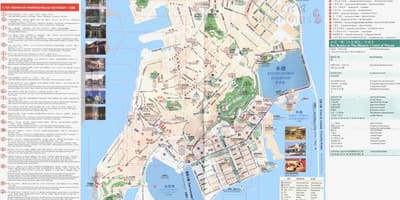 Макао обществени транспортни маршрути на автобусни карти