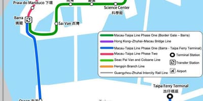 Карта на метрото Макао 