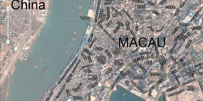 Карта на Сан-малко Макао