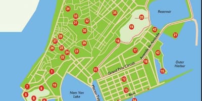 Забележителности в Макао на картата